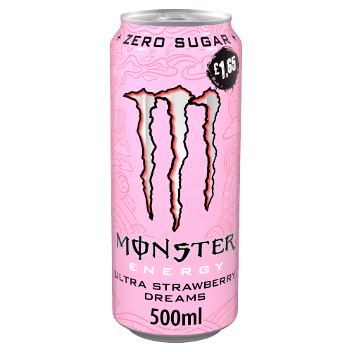 A small picture of Monster Energy Strawberry Dream Ultra PM £1.65