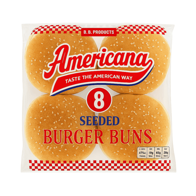A small picture of Seeded Burger Bun 4in Americana Sliced
