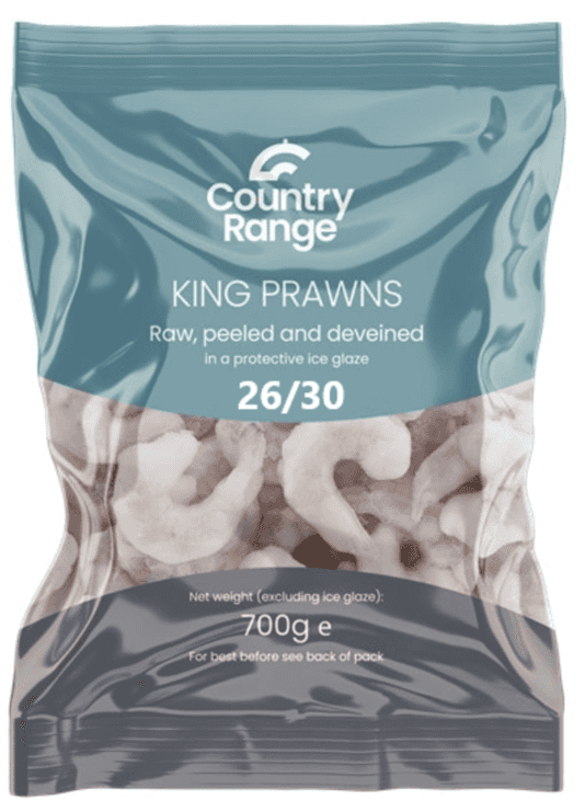 A small picture of CRG King Prawns 26/30 Country Range King Prawns 30%