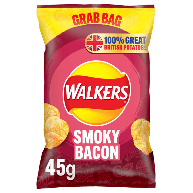 A small picture of Walkers Smoky Bacon Crisps 32 x 45g