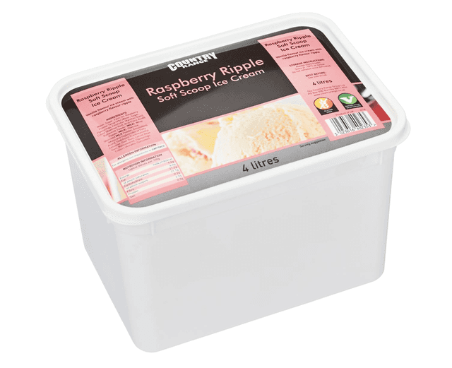 A small picture of CRG Rasp Ripple Ice Cream CRG RaspberryRipple Soft Scoop