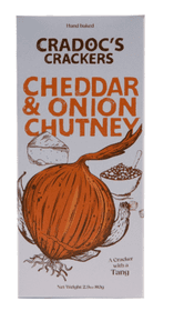 A small picture of Cheddar & Onion Chutney Cradoc's Crackers
