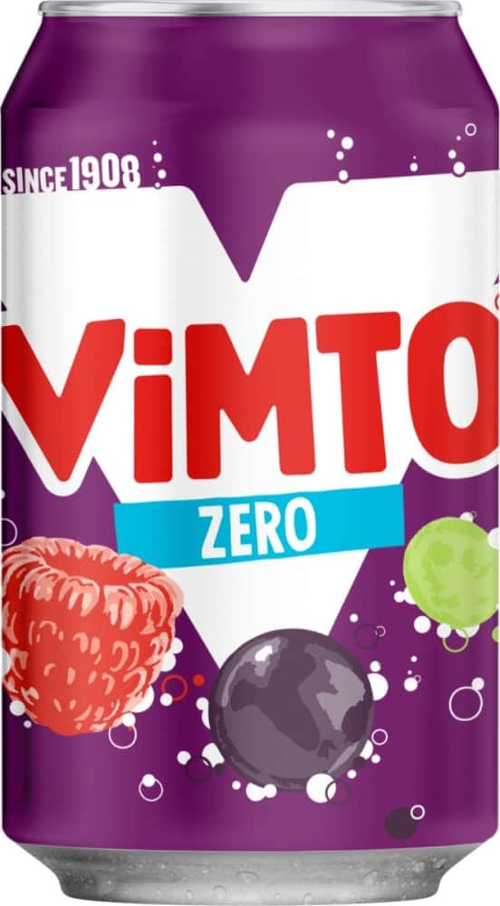 A small picture of Vimto Zero Cans 