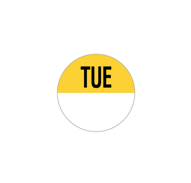 A small picture of Tuesday Dot Label 