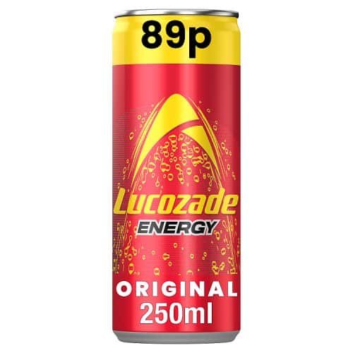 A small picture of Lucozade Original Can Lucozade Original Can PM 89p