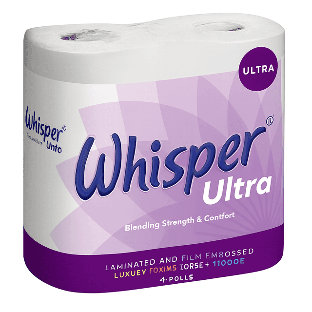 A small picture of Whisper Toilet Roll 3Ply Whisper Ultra Toilet Roll 3Ply