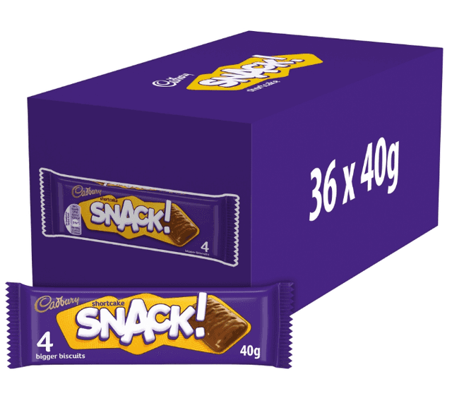 A small picture of Cadbury Snack Shortcake Chocolate Biscuit