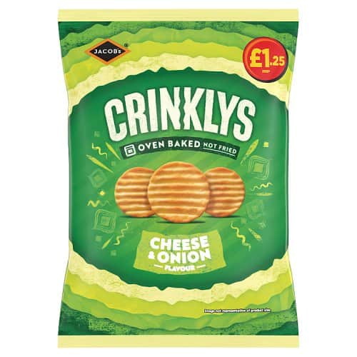 A small picture of Jacobs Mini Cheddars Crinkly Cheese & Onion PM £1.25