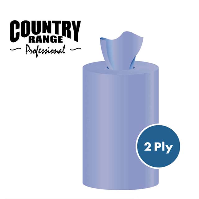 A small picture of CRG 2 Ply Blue Centrefeed CRG Blue Centrefeed 180x200m