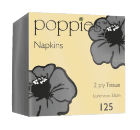 A small picture of Poppies Grey Napkins 