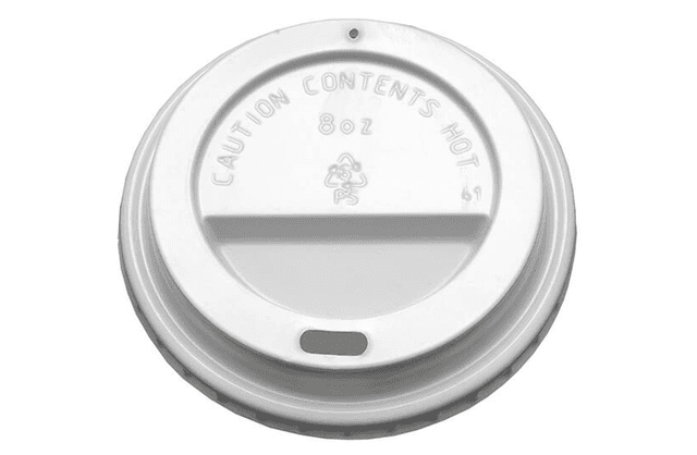 A small picture of White Sip-Through Lids 8oz