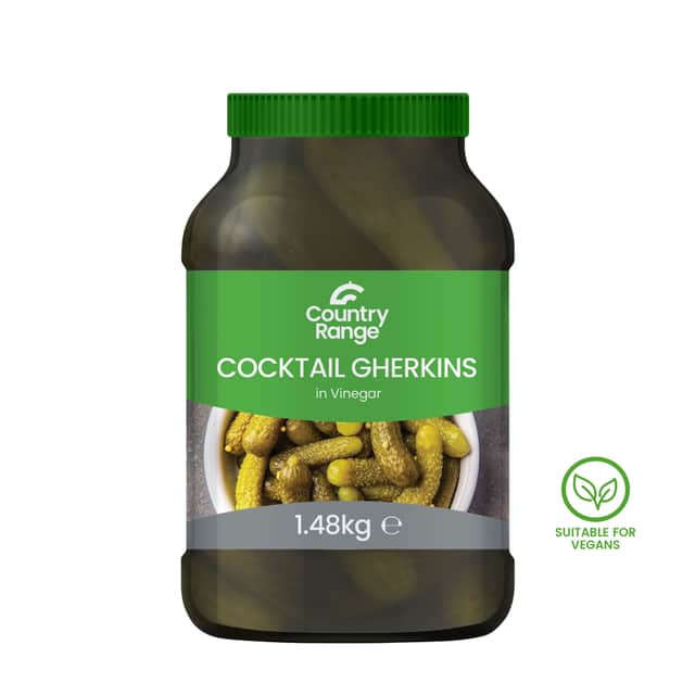 A small picture of CRG Cocktail Gherkins CRG Gherkins in Vinegar