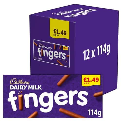 A small picture of Cad Milk Choc Fingers PM 