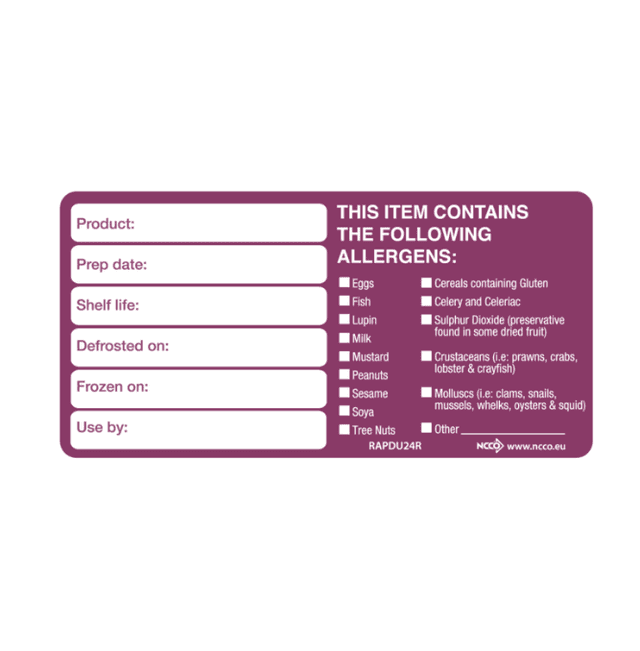A small picture of Allergen Labels Roll 500 