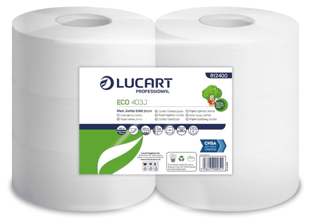 A small picture of Jumbo White Toilet Roll 