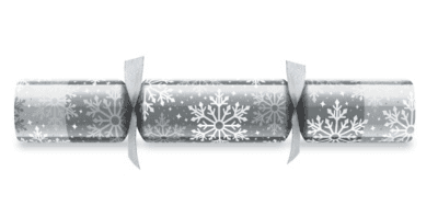 A small picture of Silver Snowflake Crackers 11'' Silver Snowflake Crackers