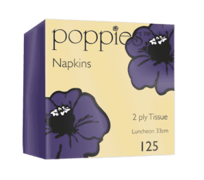 A small picture of Poppies Purple Napkins 