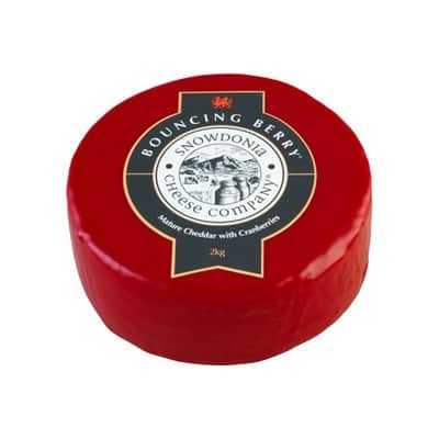 A small picture of Large Bouncing Berry Mature Cheddar With Cranberry