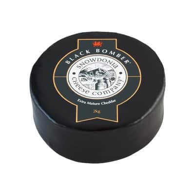 A small picture of Large  Black Bomber Extra Mature Cheddar