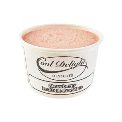 A small picture of Cooldelight Desserts Strawberry Fruit Ice Smoothie ECO Tubs