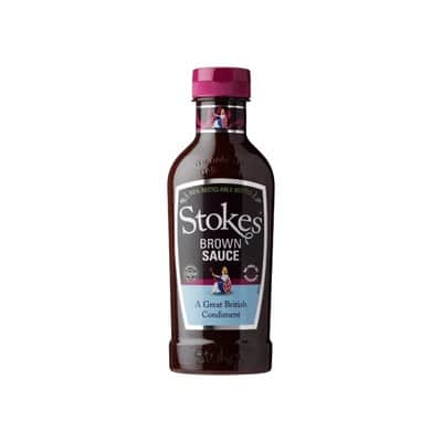 A small picture of Stokes Real Brown Sauce Squeezy Bottle