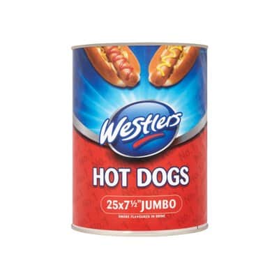 A small picture of Jumbo Hot Dogs Westlers 25s