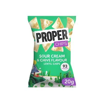 A small picture of Properchips Sour Cream & Chive Lentil Chips