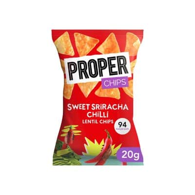 A small picture of Properchips Sweet Chilli Sriracha Lentil Chips