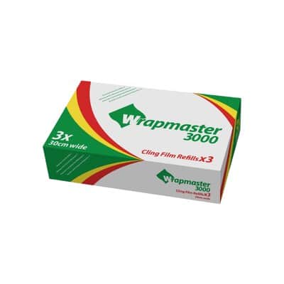 A small picture of WM 3000 Clingfilm Refill Wrapmaster Clingfilm 12in 30cm