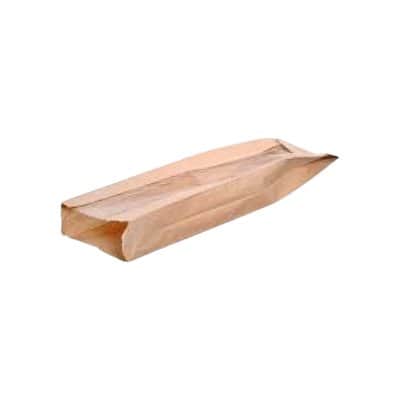 A small picture of Brown Baguette Bag with window