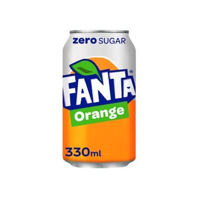 A small picture of Fanta Orange Zero Cans 