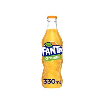 A small picture of Fanta Orange NRG Glass Bottles 330Ml