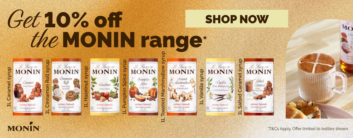 Get 10% off the Monin range
