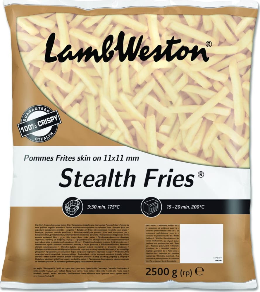 A picture of Lamb Weston Stealth Skin on 11x11-  4x2.5Kg