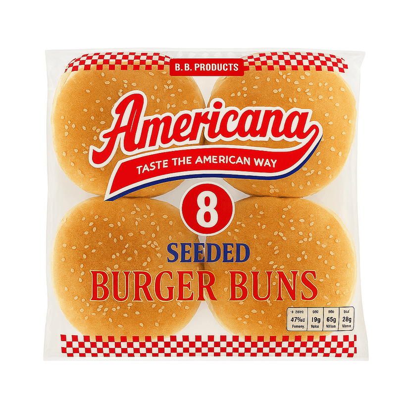 A picture of Seeded Burger Bun 4in Americana Sliced