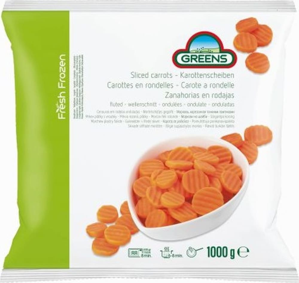 A picture of Greens Sliced Carrots 