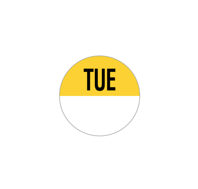 A picture of Tuesday Dot Label 
