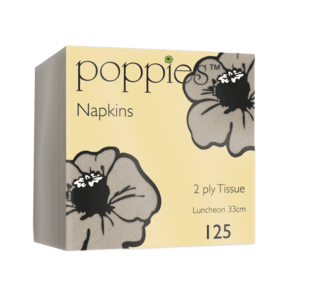 A picture of Poppies Kraft Napkins 