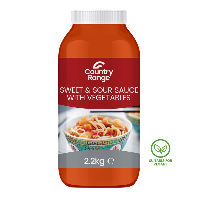 A picture of Country Range Sweet & Sour Sauce with Veg