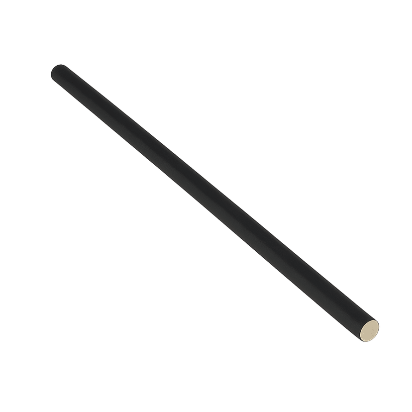 A picture of Black Paper Straw