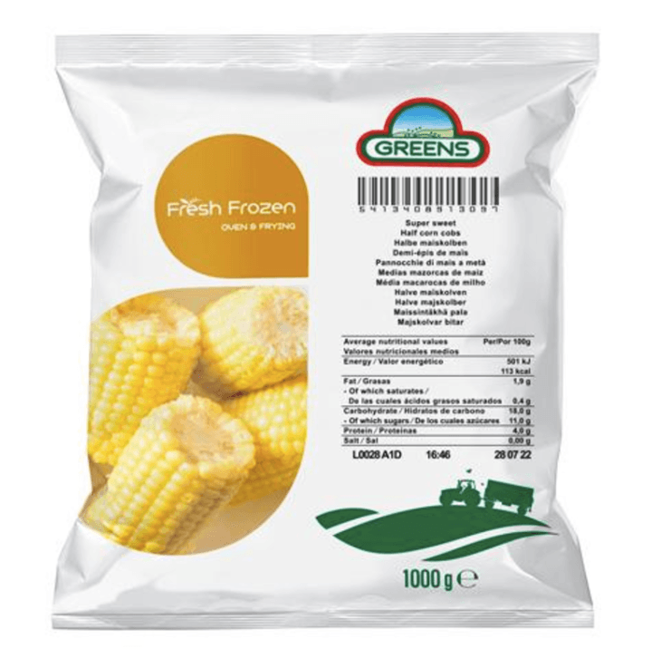 A picture of Mini Half Corn Cob Greens