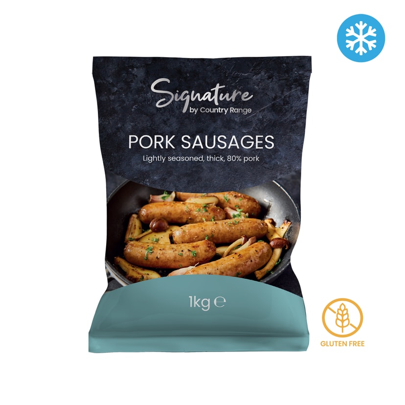 A picture of Signature By Country Range Pork Sausages (14's)