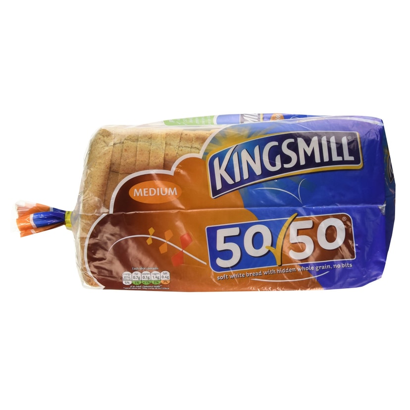 A picture of 50 50 Sliced Bread Medium Kingsmill