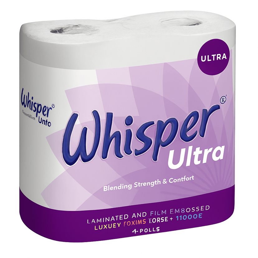 A picture of Whisper Toilet Roll 3Ply Whisper Ultra Toilet Roll 3Ply