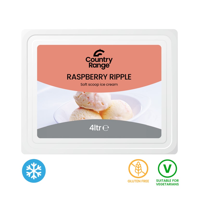 A picture of CRG Rasp Ripple Ice Cream CRG RaspberryRipple Soft Scoop