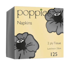 A picture of Poppies Grey Napkins 