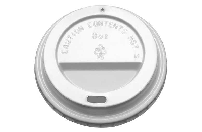 A picture of White Sip-Through Lids 8oz