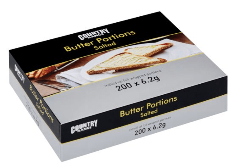 A picture of Country Range Butter Portions 6.2g