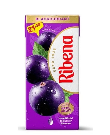 A picture of Ribena Blackcurrant PM Ribena Blackcurrant Carton PM
