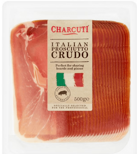 A picture of Charcuti Prosciutto Crudo Sliced Prosciutto Crudo